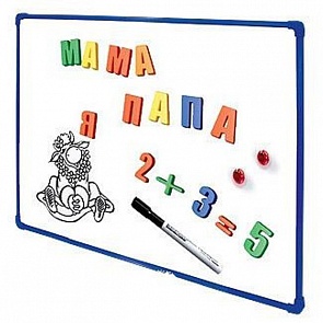 Доска магнитная белая 30 х 40 см, маркер, магнит (Kribly Boo, 3318)